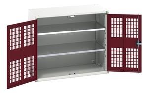 16926761.** verso ventilated door cupboard with 2 shelves. WxDxH: 1050x550x900mm. RAL 7035/5010 or selected